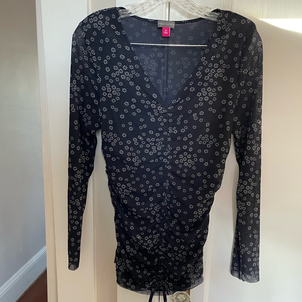 Vince Camuto Navy Blue Top